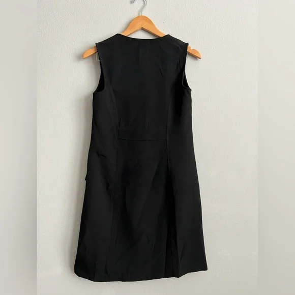 Max Studio Black Sleeveless V-Neck Sheath Dress NWT - Picture 3 of 7